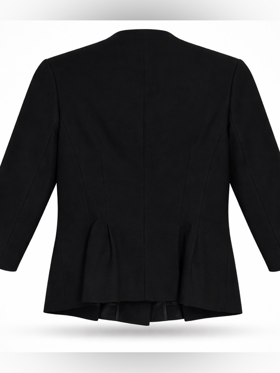 BANANA REPUBLIC Women’s Ponte Peplum Jacket Black Blazer Size 0 - Picture 6 of 16